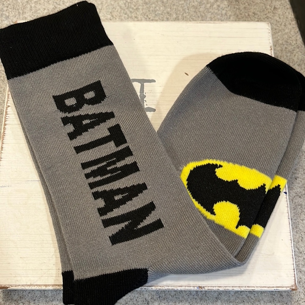 5/$25 DC Batman Socks Crew Socks